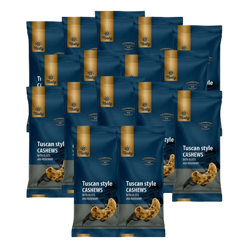 Tuscan cashew nuts Tasty, 14+2 free 16 x 60 g