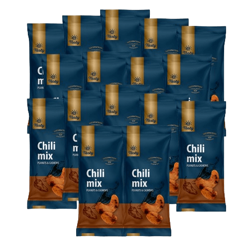 Erdnuss-Cashew-Mischung mit Chili Schmackhaft, Tasty 14+2 frei