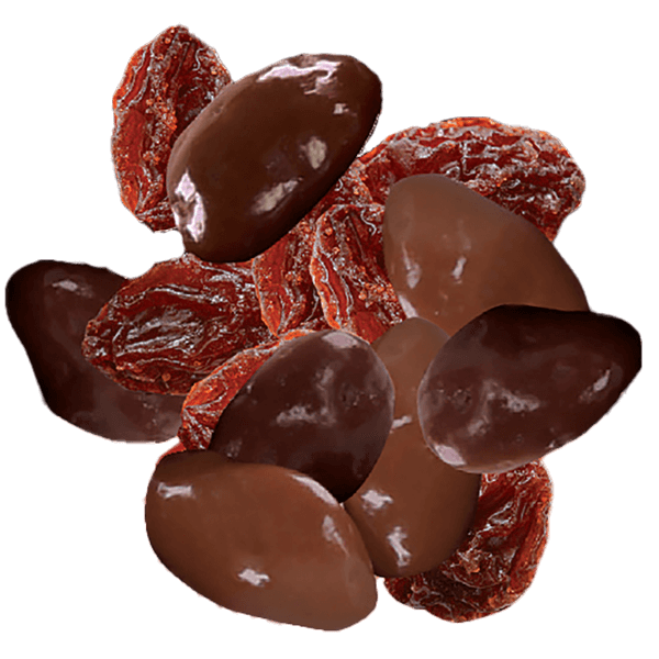 Milk chocolate covered raisins 5000 g