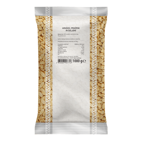 Roasted & salted Peanuts Odlično, 1000 g