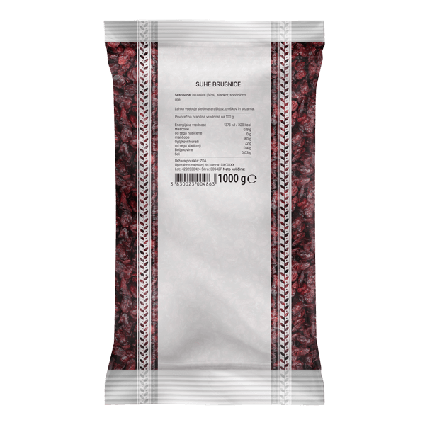 ODLIČNO Getrocknete Cranberrys, 1000 g