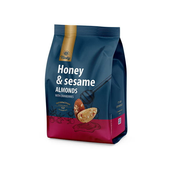 Honey & Sesame Almonds with Cranberries Tasty 150 g
