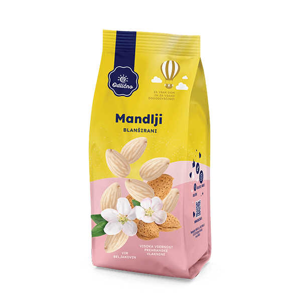 Blanched Almonds Odlično, 100 g