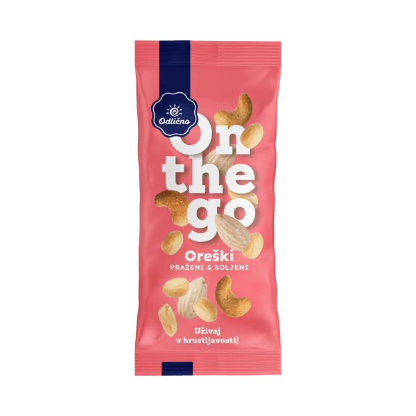 ODLIČNO Geröstete und gesalzene Nüsse, 60 g