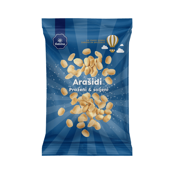 Roasted & salted Peanuts Odlično, 500 g