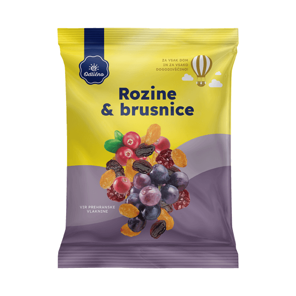 Raisin & Cranberry mix Odlično, 250 g
