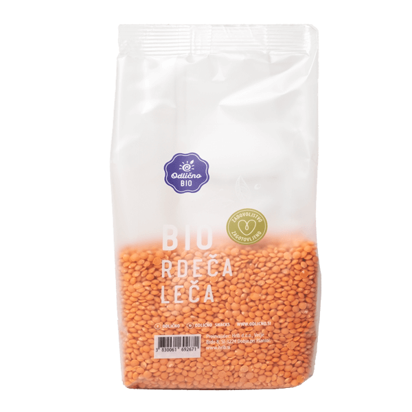 Bio Odlično bio rote Linsen 350 g