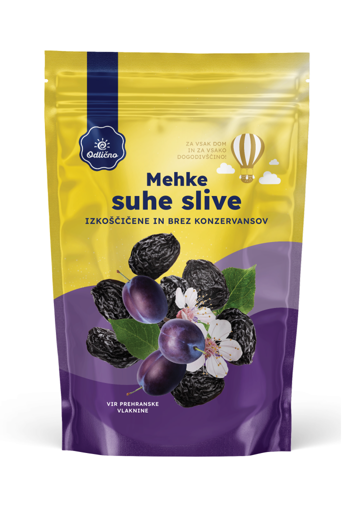 Pitted Prunes without preservatives Odlično, 200 g
