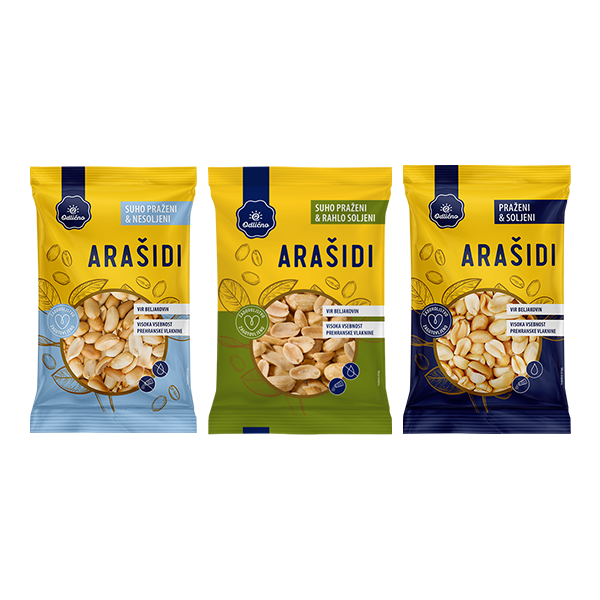 Arašid Trio - paket izdelkov Odlično