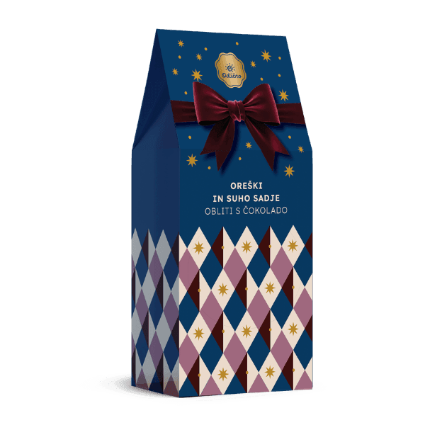 Gift Packaging: Chocolate-Covered Nuts and Dried Fruit Odlično 200 g